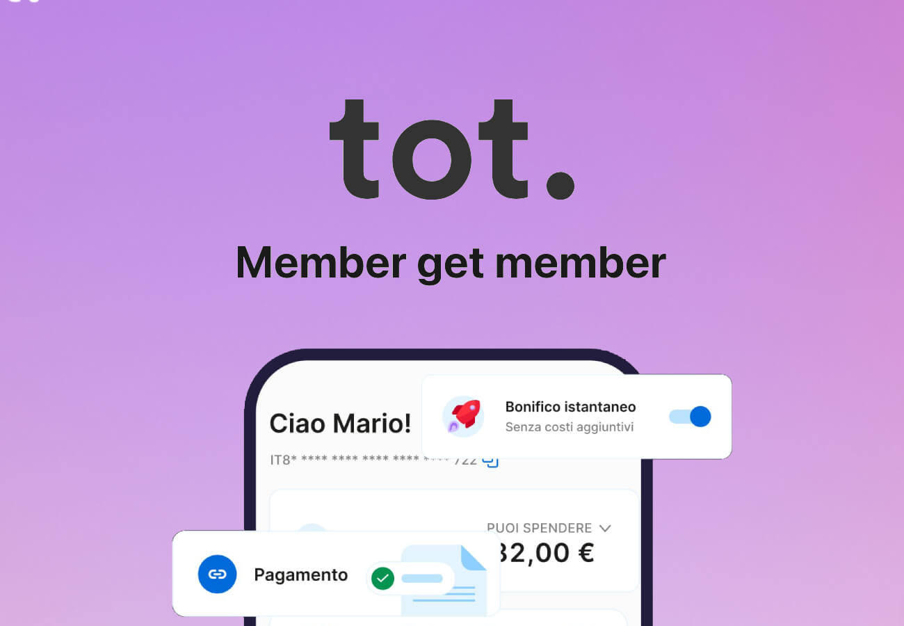 Conto aziendale Tot, come ottenere 6 mesi gratis 
